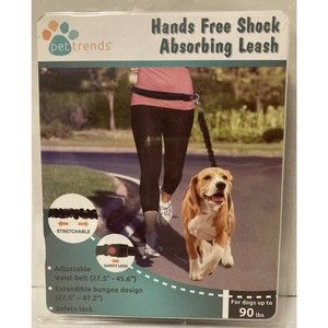 Pet Trends Hands Free Dog Leash Shock Absorbing Extendible Bungee NEW!